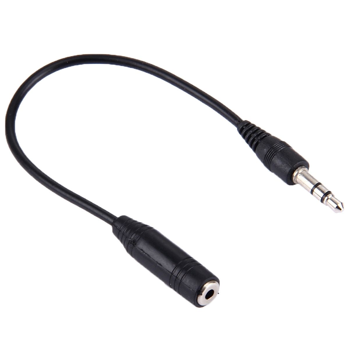 Minijack 3,5mm Han stereo til Microjack 2,5mm Hun stereo kabel - 25cm