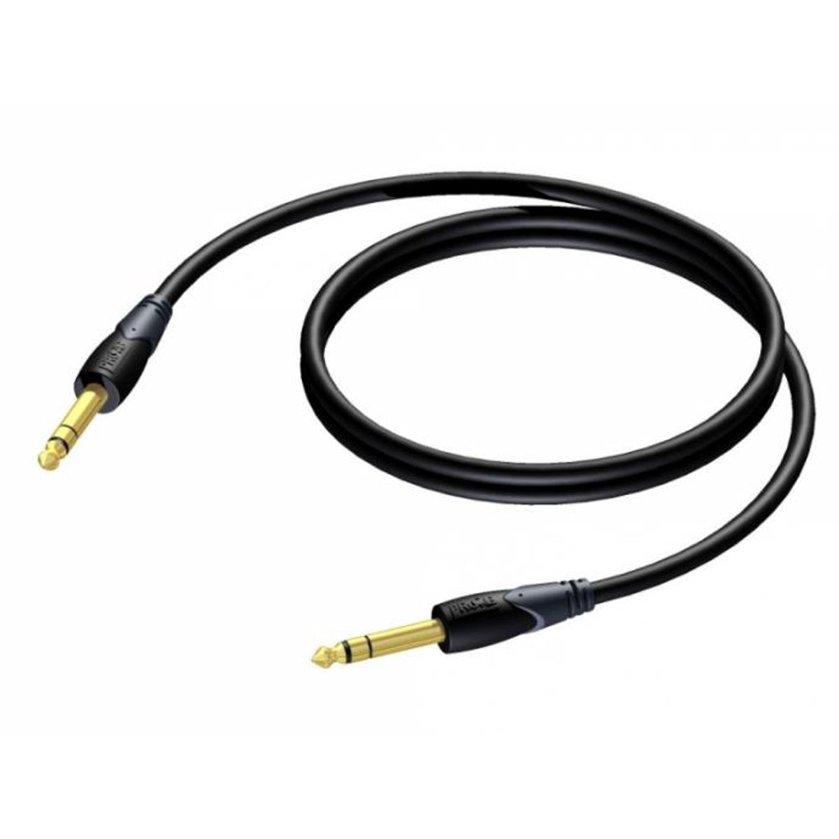 Procab CLA610 - Jack 6,3mm Stereo Han til Han kabel 1,5 meter