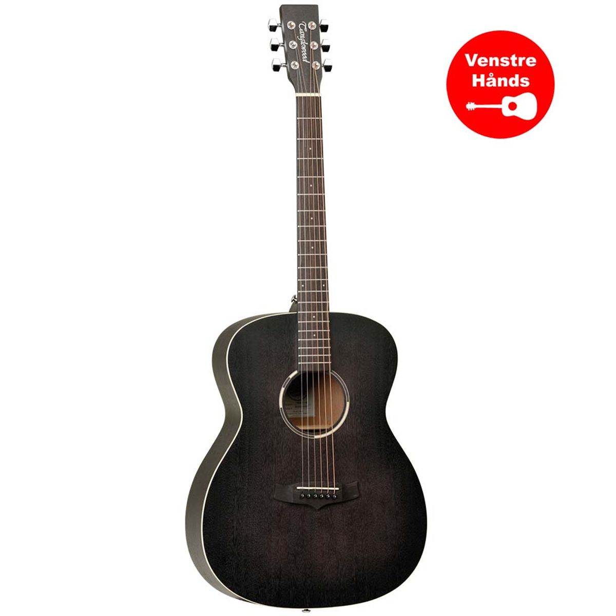 Tanglewood TWBBOLH Blackbird venstrehånds Western guitar - Black Satin