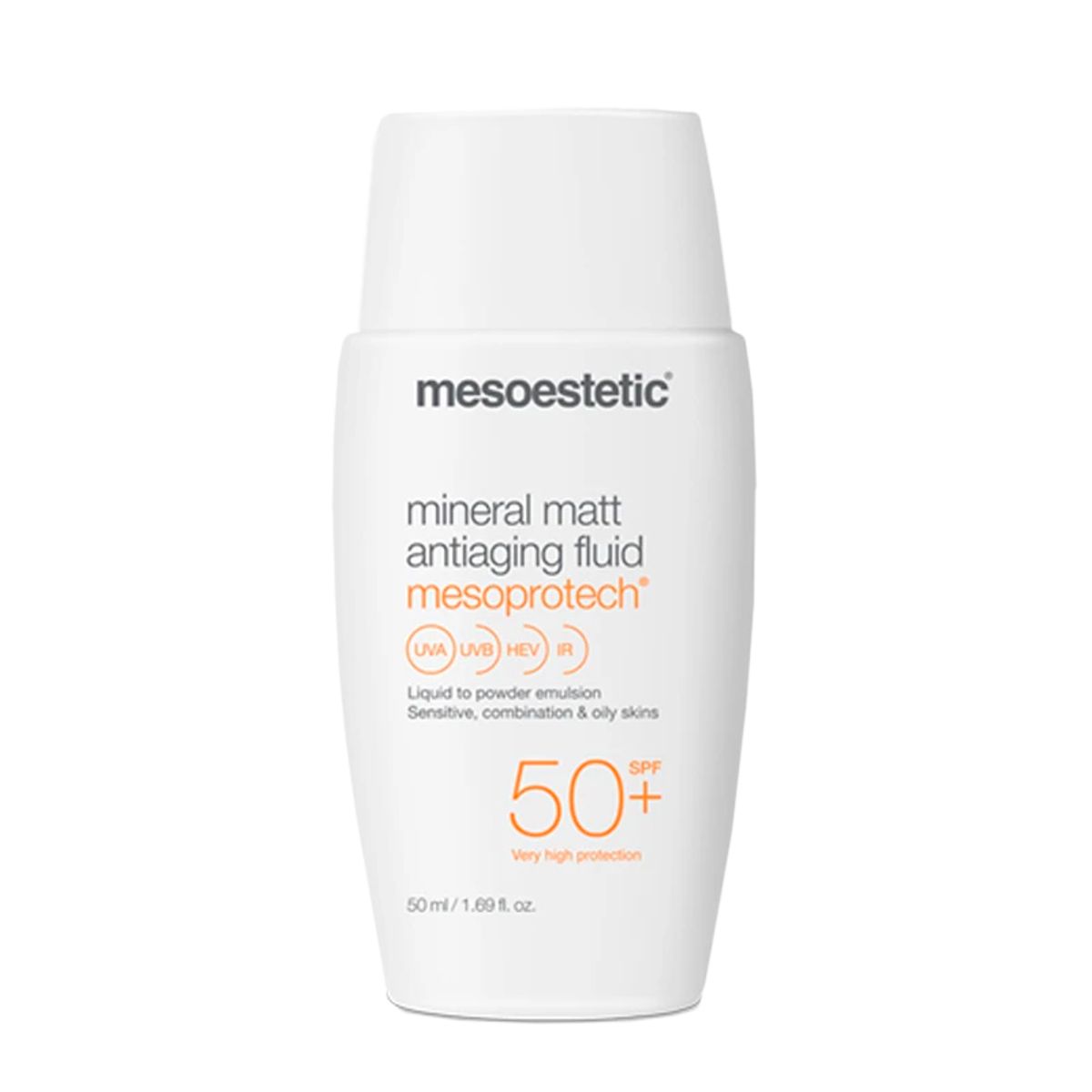 Mesoestetic Mesoprotech Mineral Matt Antiaging Fluid SPF 50+ 50 ml