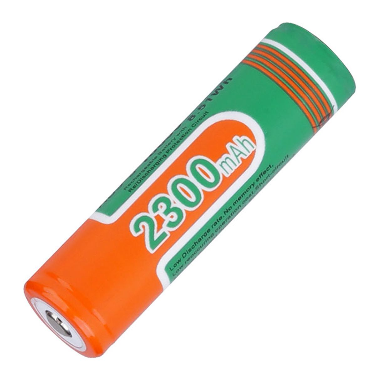 Genopladeligt batteri, Li-Ion, 3.7V, 2300mAh, Superfire, 18650