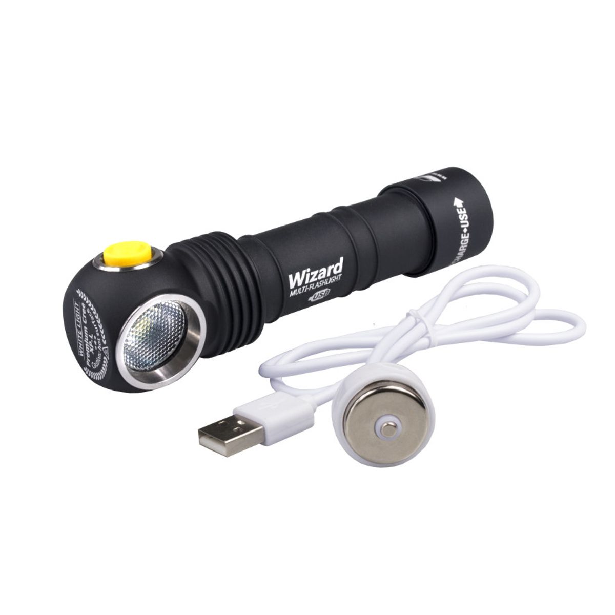 LED Lommelygte, Alu, 1250LM, Armytek Wizard USB