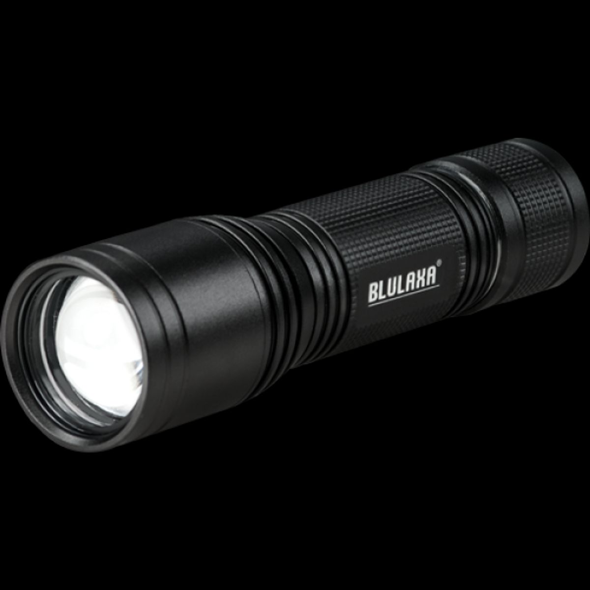 LED Lommelygte, 250LM, ZOOM, Sort Alu, Blulaxa (47568)