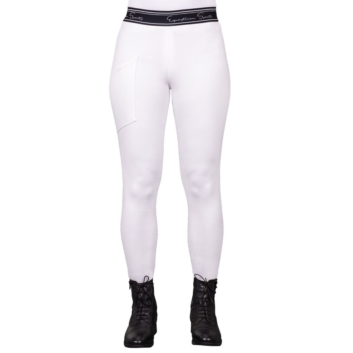 QHP Eden Junior ridetights - hvid 140