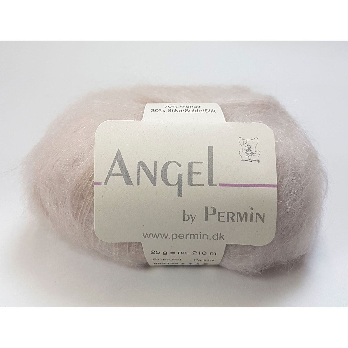 Angel Permin - Mohair og silkegarn - 884154 Sart Pudder