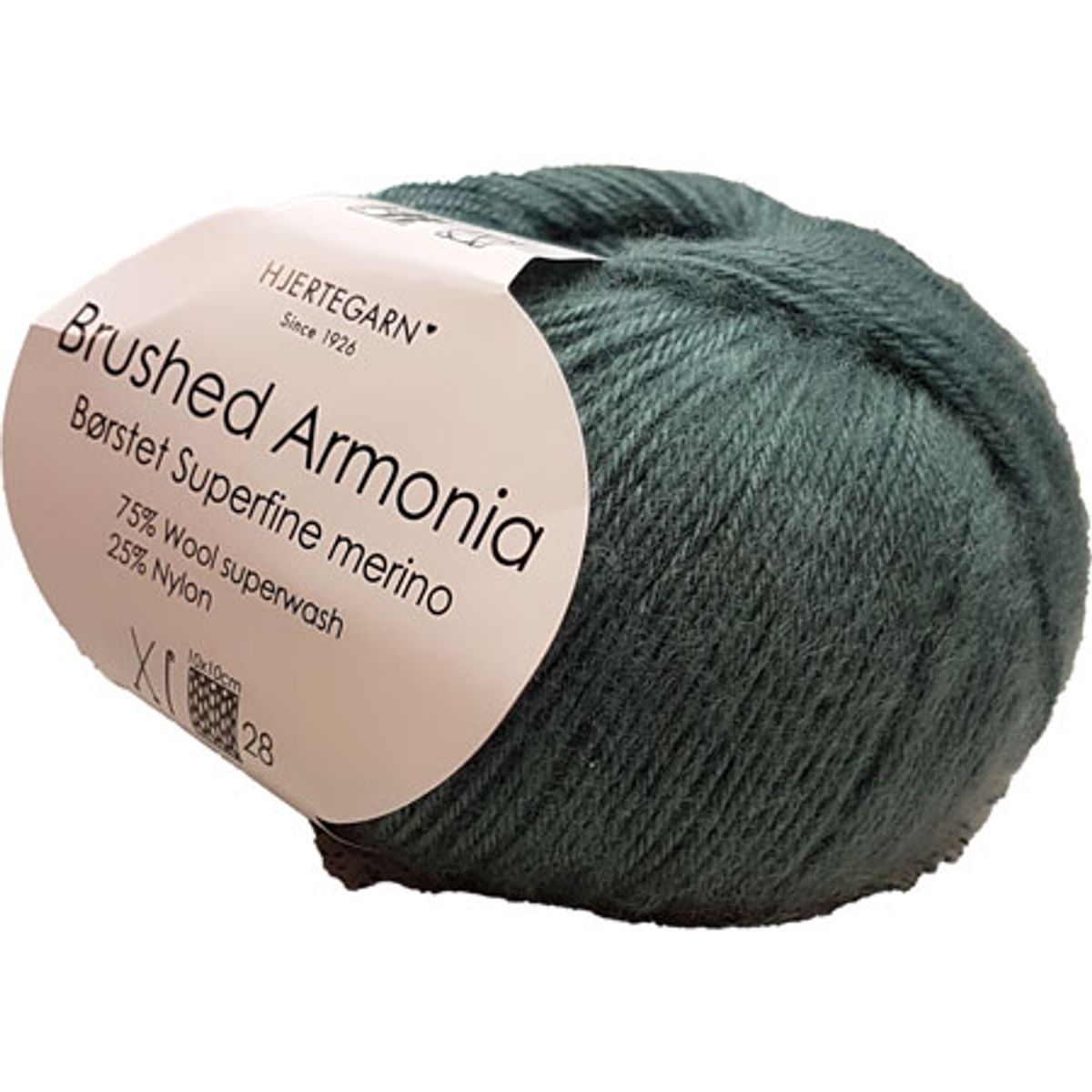 Brushed Armonia Børstet Superfine Merino Uldgarn Fv 4612 Støvet Petrol