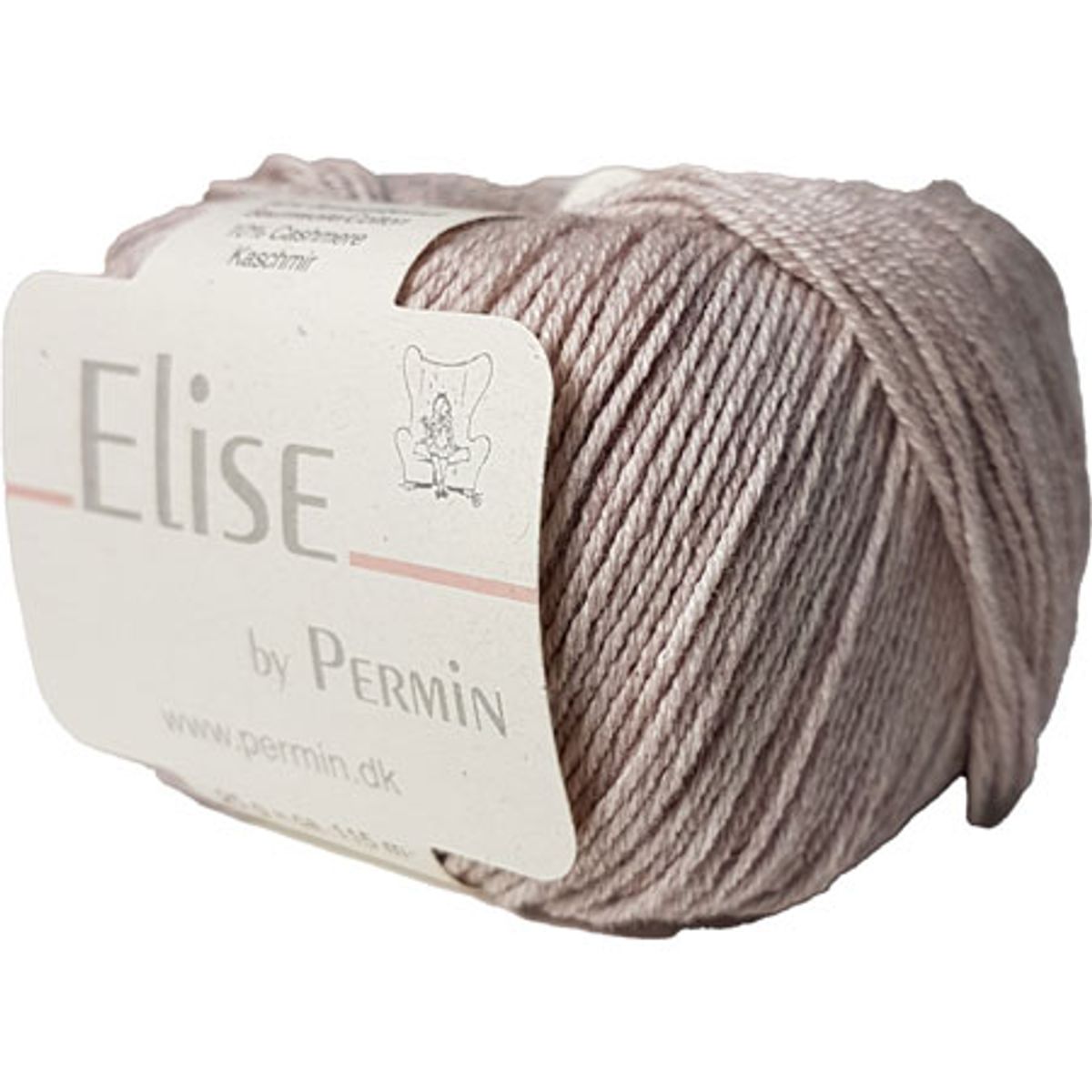 Permin Elise - Bomuld/cashmere - Fv 881116 Lys Brun