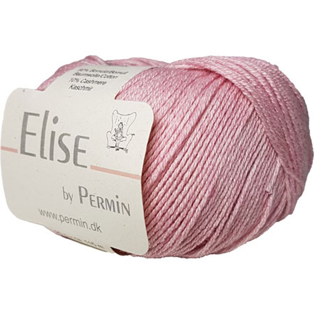 Permin Elise - Bomuld/cashmere - Fv 881121 Rose