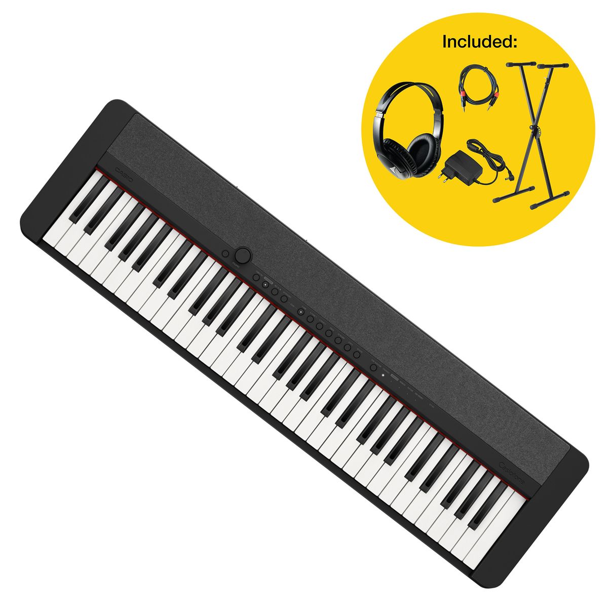 Casio Casiotone CT-S1 Digitalpiano, Sort Pakke