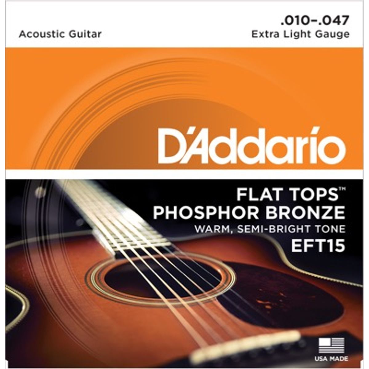 D'Addario EFT15 Flat Tops