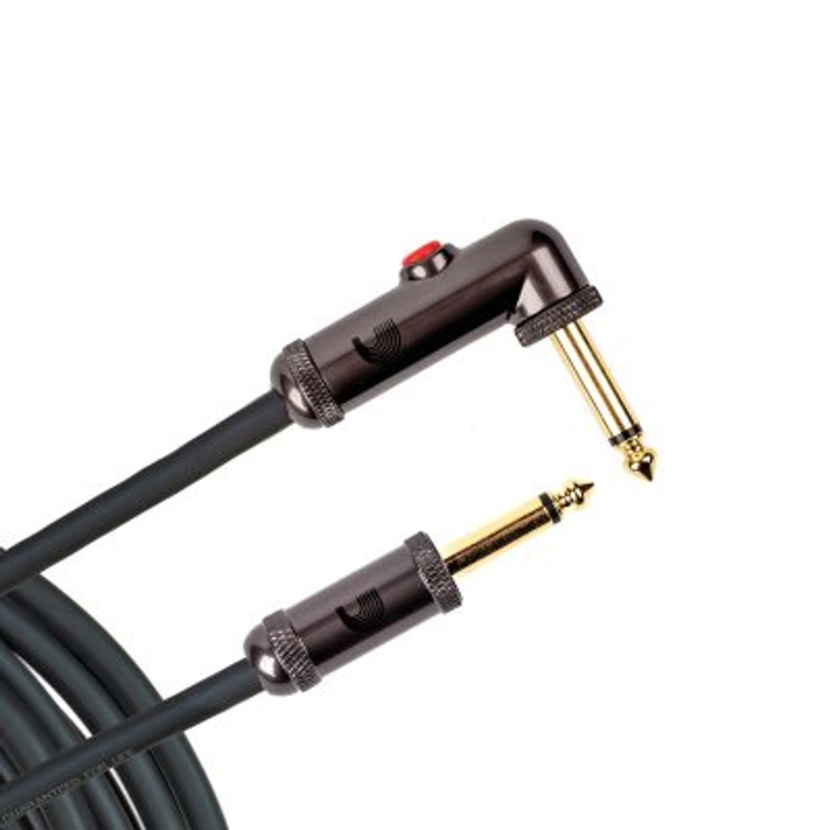 D´Addario PW-AGLRA-20 Instrumentkabel 6m. med switch 1R/1V