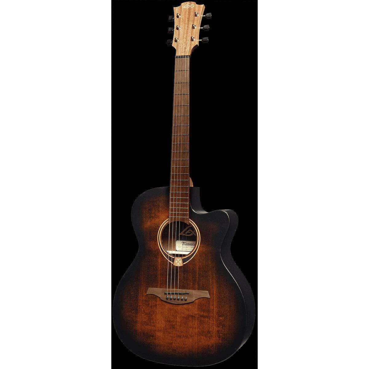 Lag T70ACE-B&B Auditorium Cutaway Acoustic-Electric Black & brown