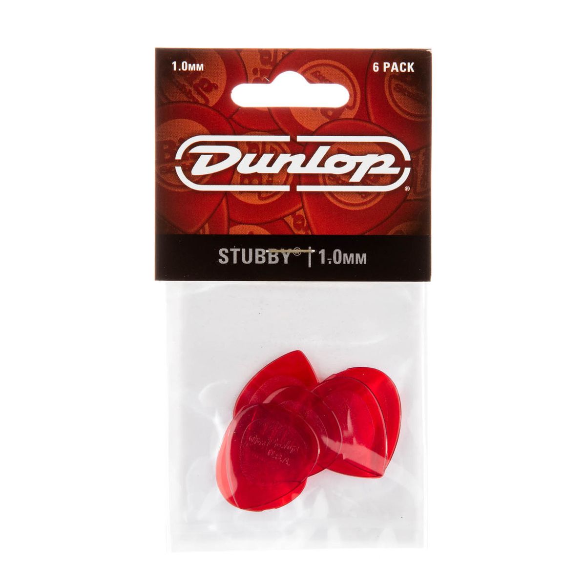 Dunlop Stubby Jazz Pick 1.0mm 6 PACK