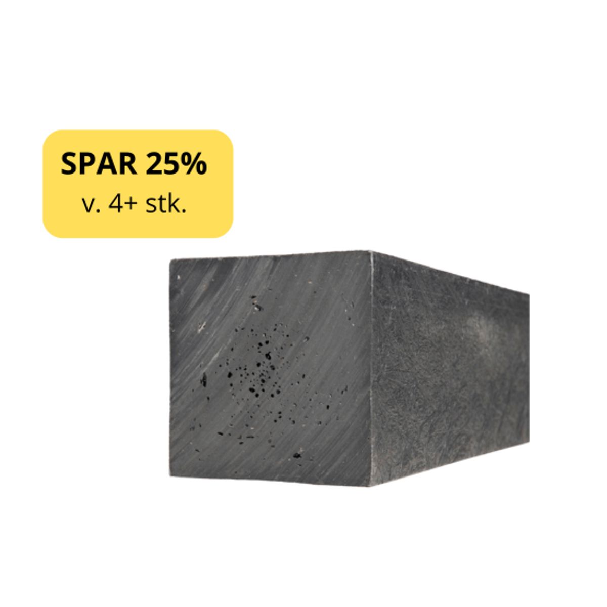 Stolpe 8x8x360 cm Ural Black Ved køb af +4 stk. 25% rabat