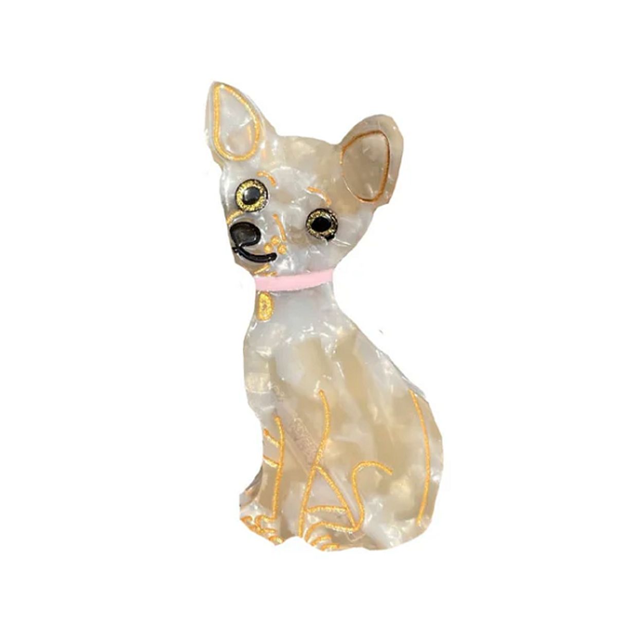 By Stær Chihuahua Hårklemme Beige 8317039