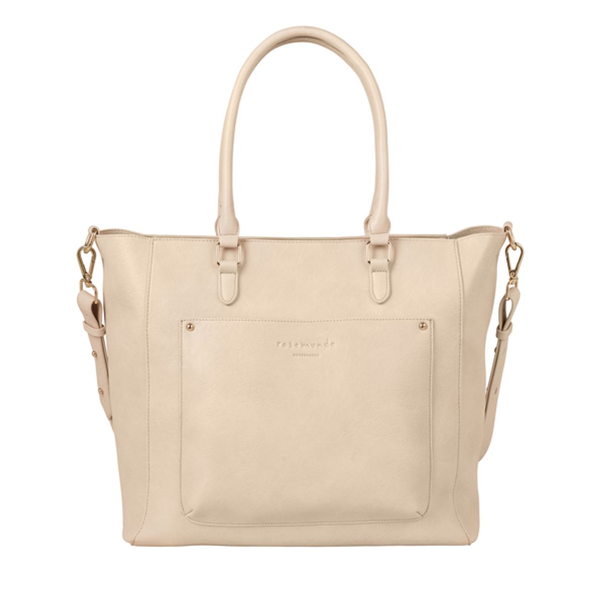 Rosemunde RBAndora Shopper med Clutch Pure Sand/Gold B0256-6152