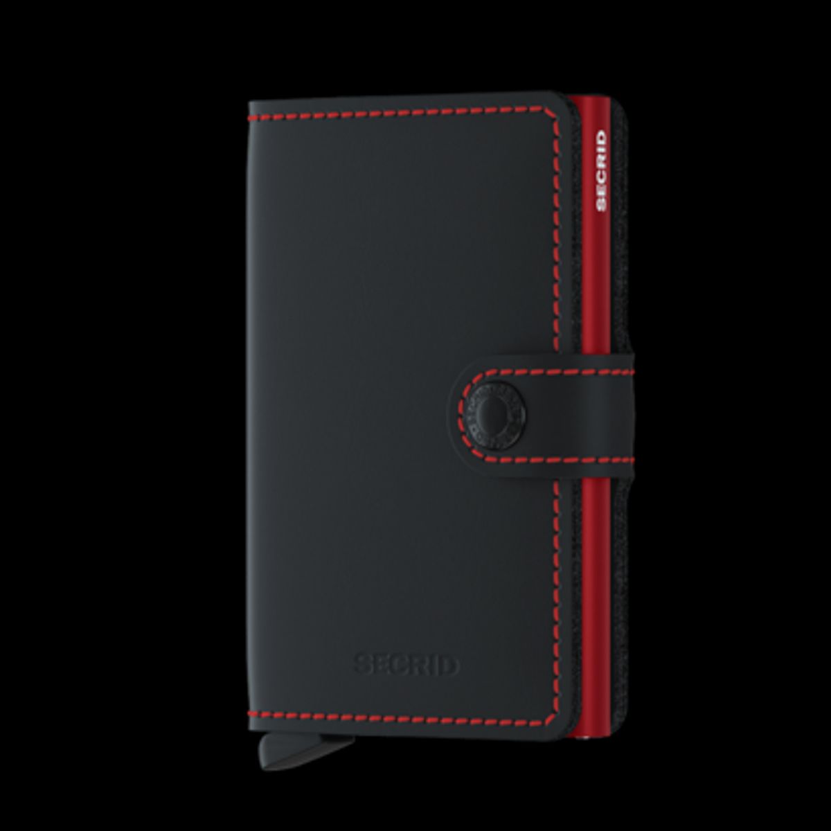 SECRID RFID Matte Kreditkortholder MM-Black/Red