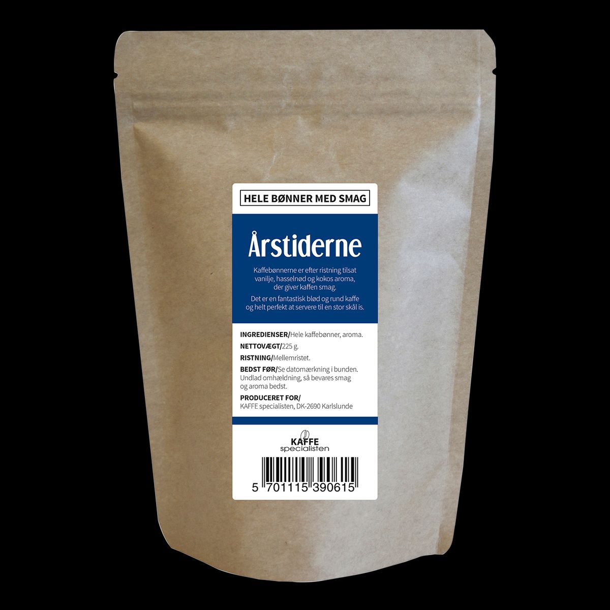 Kaffe Årstiderne Hele bønner 225g