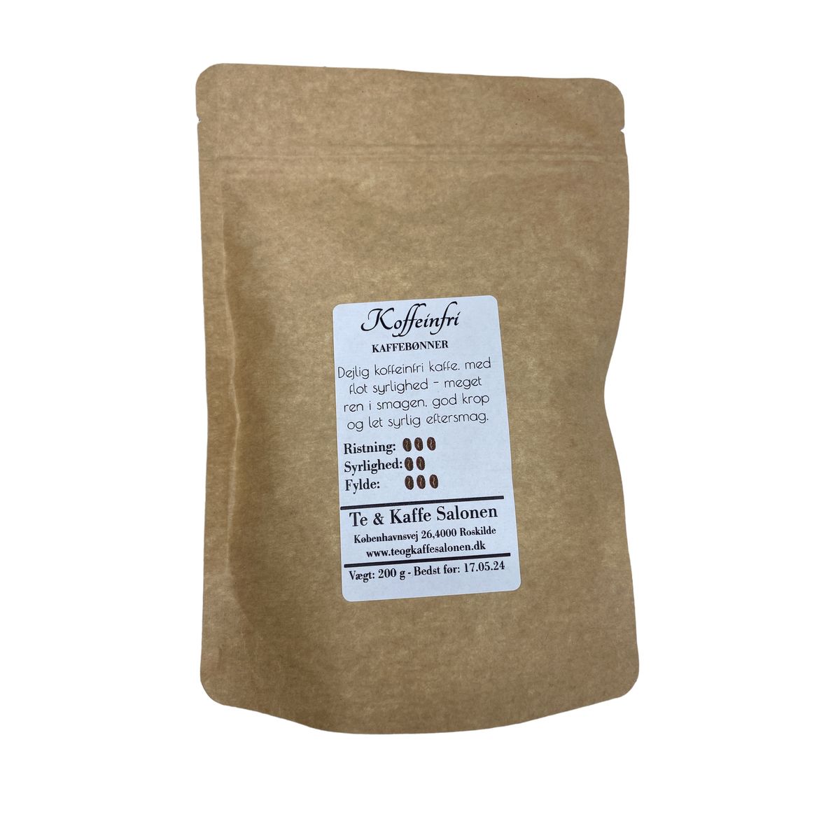 Koffeinfri Hele bønner 200 g