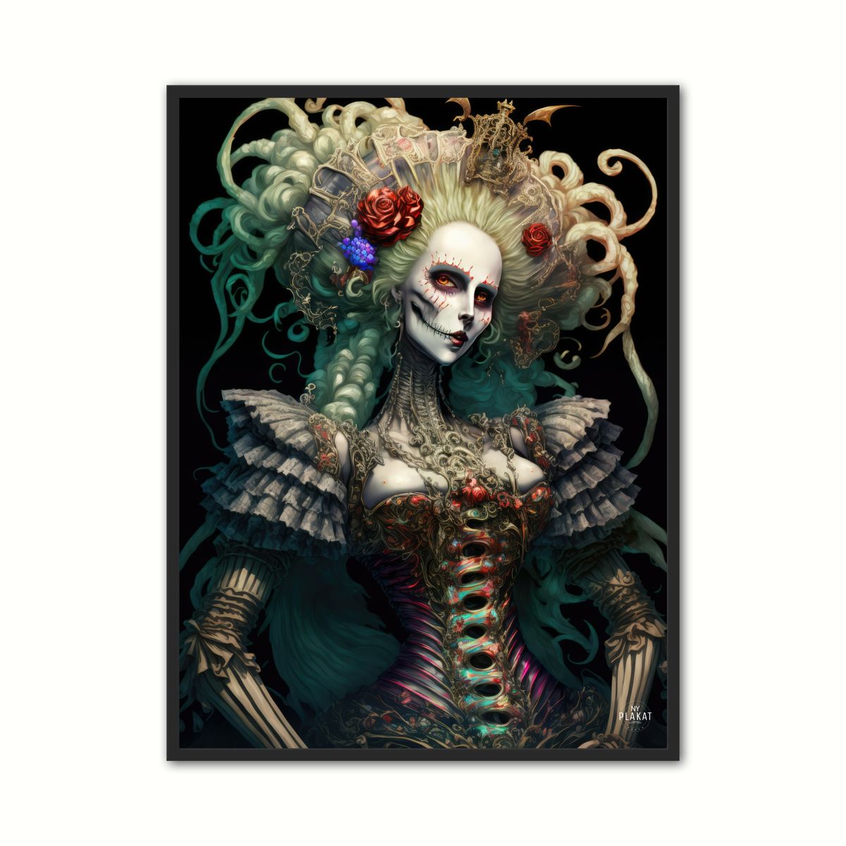 Plakat med Baroque Queen Plakat No. 1 - Barok 50 x 70 cm (B2)