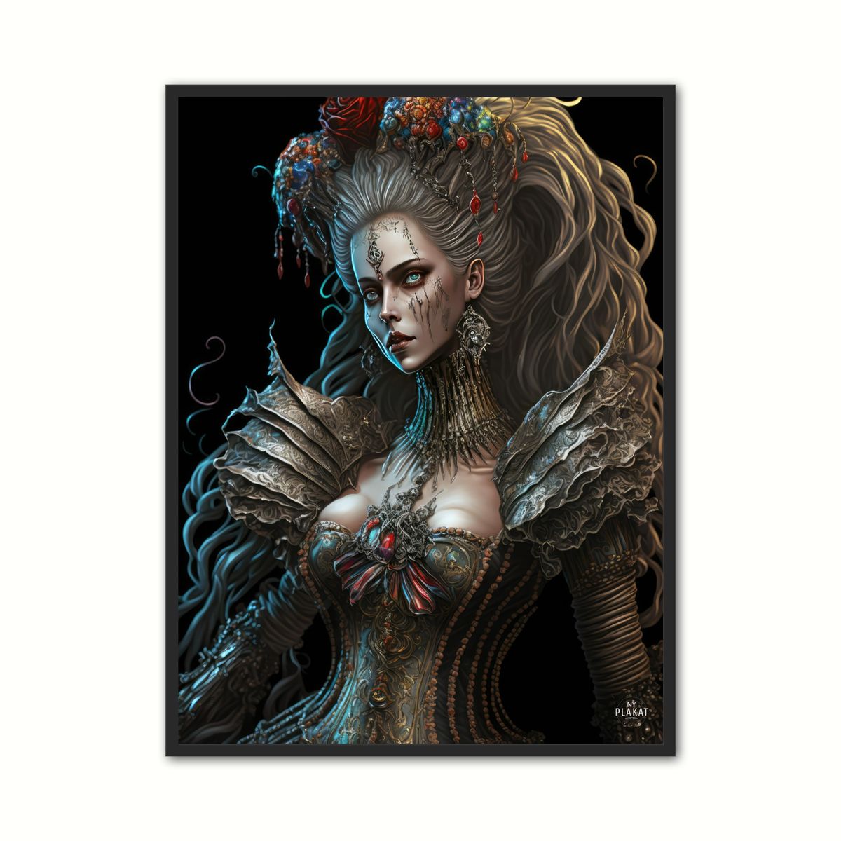 Plakat med Baroque Queen Plakat No. 2 - Barok 30 x 40 cm