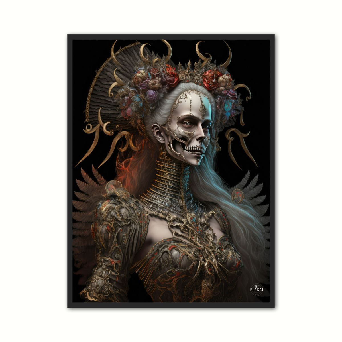 Plakat med Baroque Queen Plakat No. 3 - Barok 50 x 70 cm (B2)