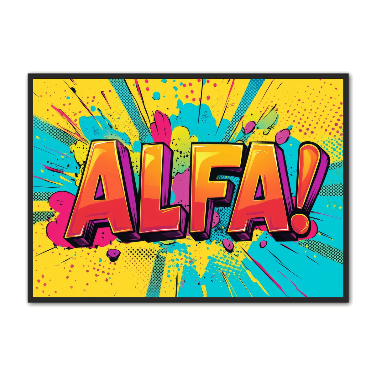 Plakat med ALFA 2 - Gamer Plakat 30 x 40 cm