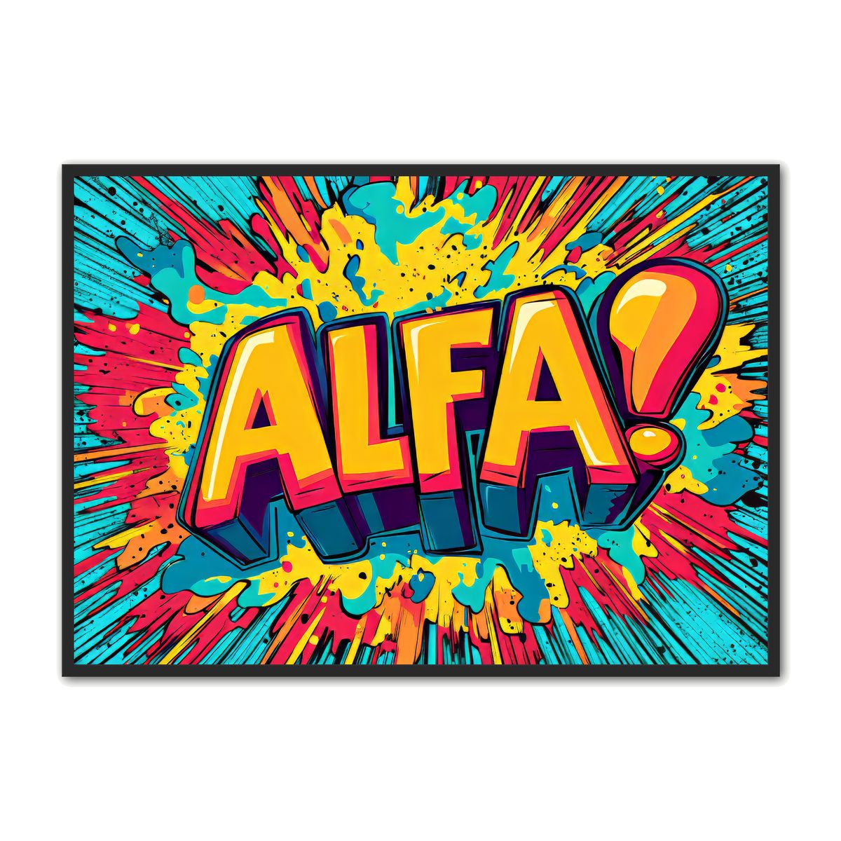 Plakat med ALFA 4 - Gamer Plakat 50 x 70 cm (B2)