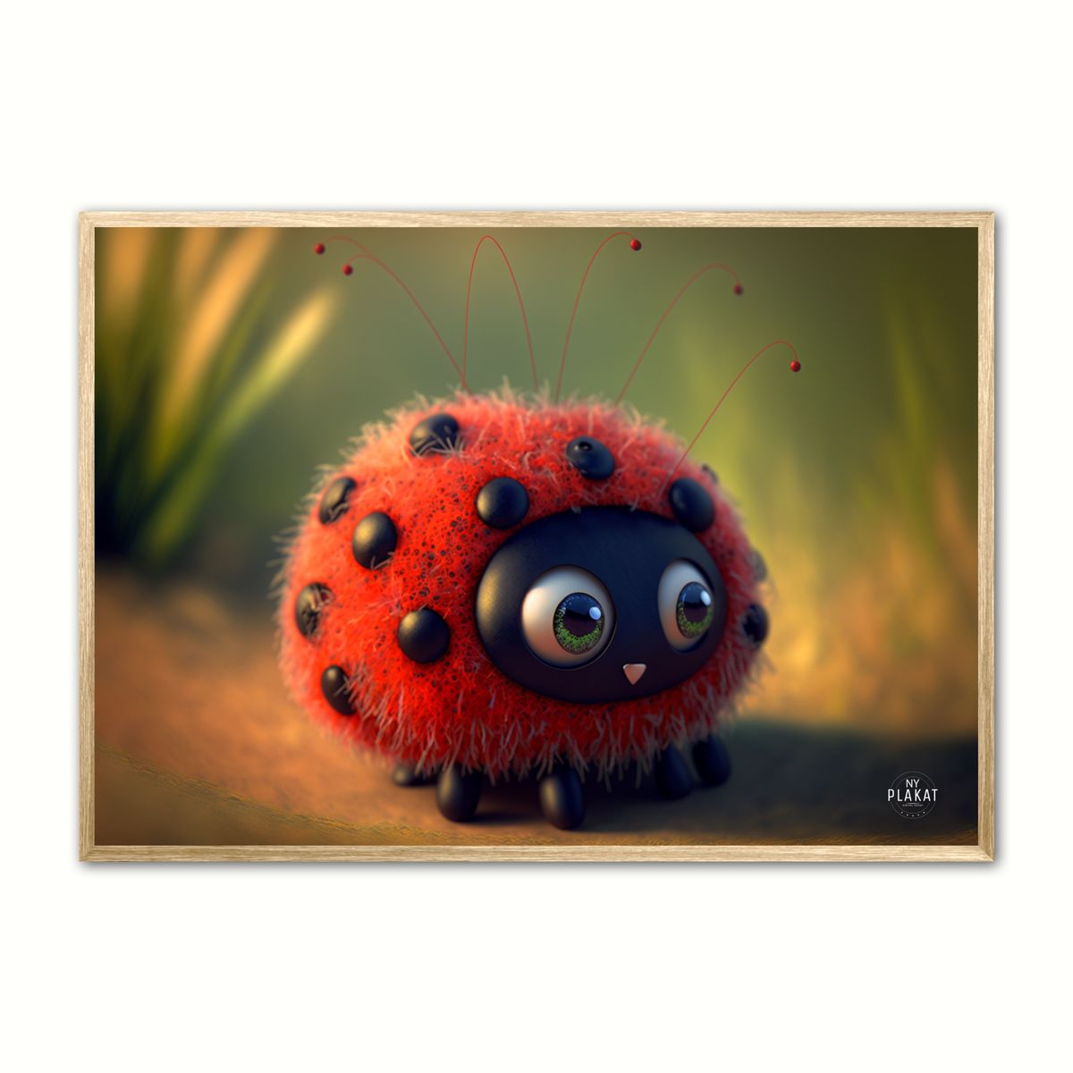 Plakat med Fluffy Spot - Fuzzballs 30 x 40 cm