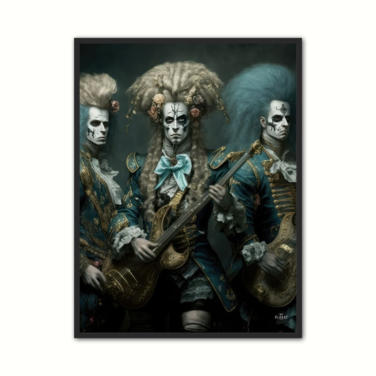 Plakat med Rococo Heavy Metal Band Plakat No. 1 - Barok 30 x 40 cm