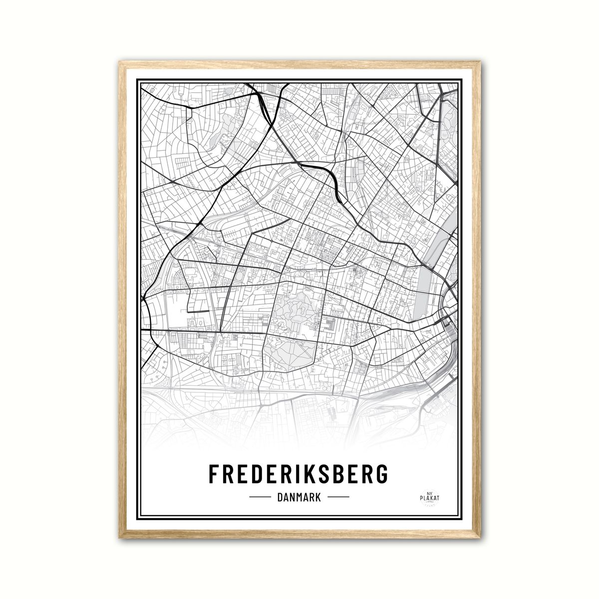 Plakat med Frederiksberg - Plakat 21 x 29,7 cm (A4)