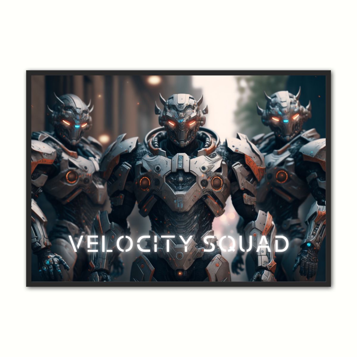 Plakat med Velocity Squad - Android 30 x 40 cm