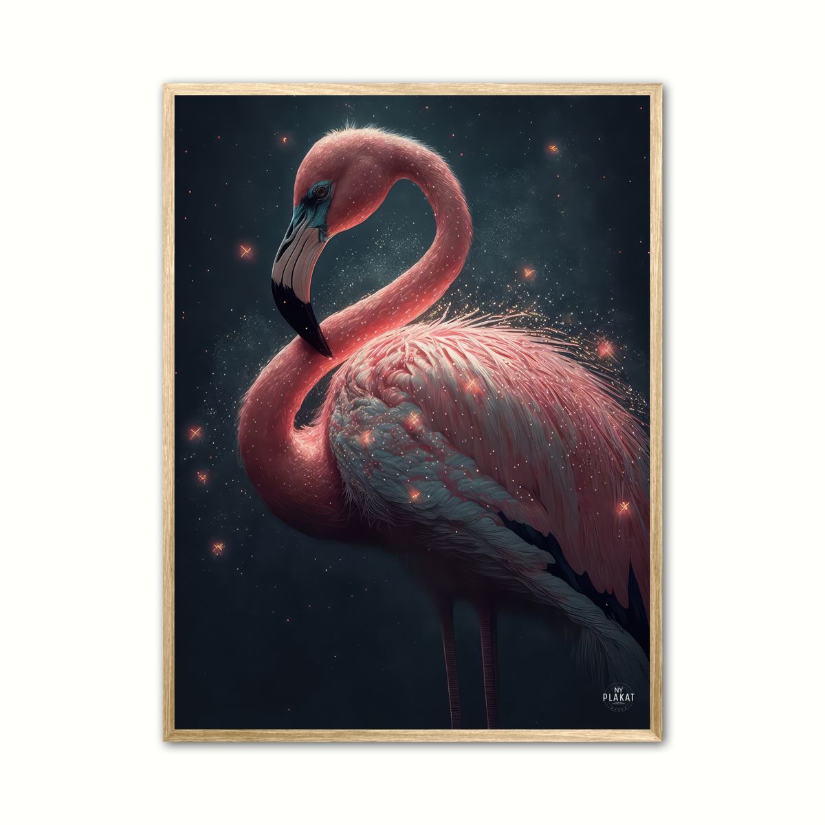 Plakat med Flamingo Nr. 2 50 x 70 cm (B2)