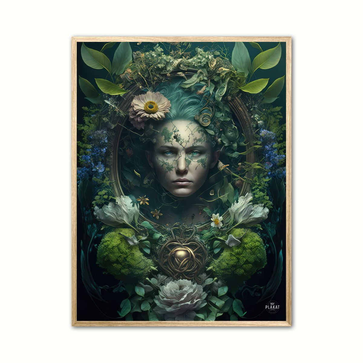 Plakat med The mirror of nature love 50 x 70 cm (B2)