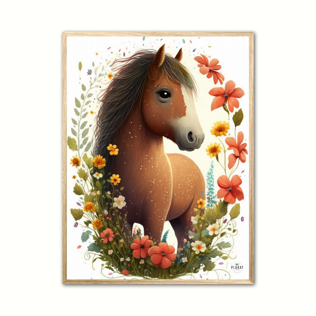 Plakat med Blomstertid Nr. 5 - Illustration 21 x 29,7 cm (A4)