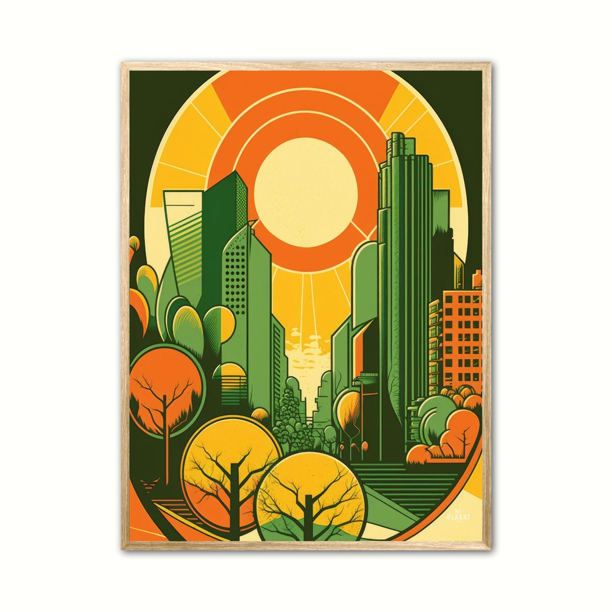 Skyline 1 - Retro plakat 50 x 70 cm (B2)