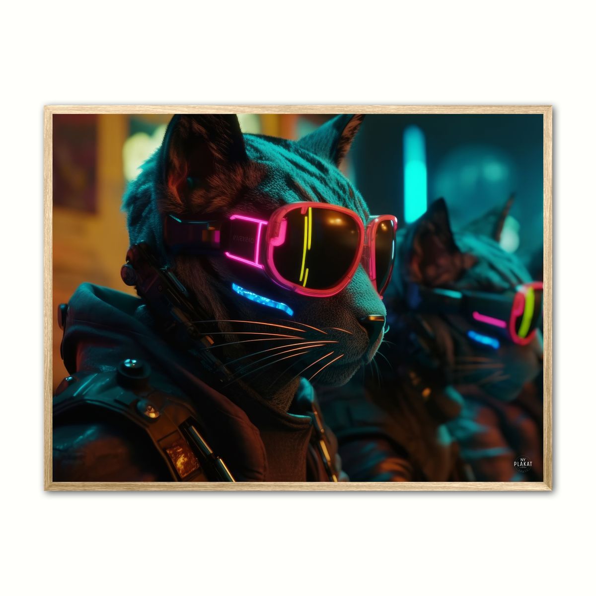 Team 2 Katte - Cyberpunk plakat 50 x 70 cm (B2)