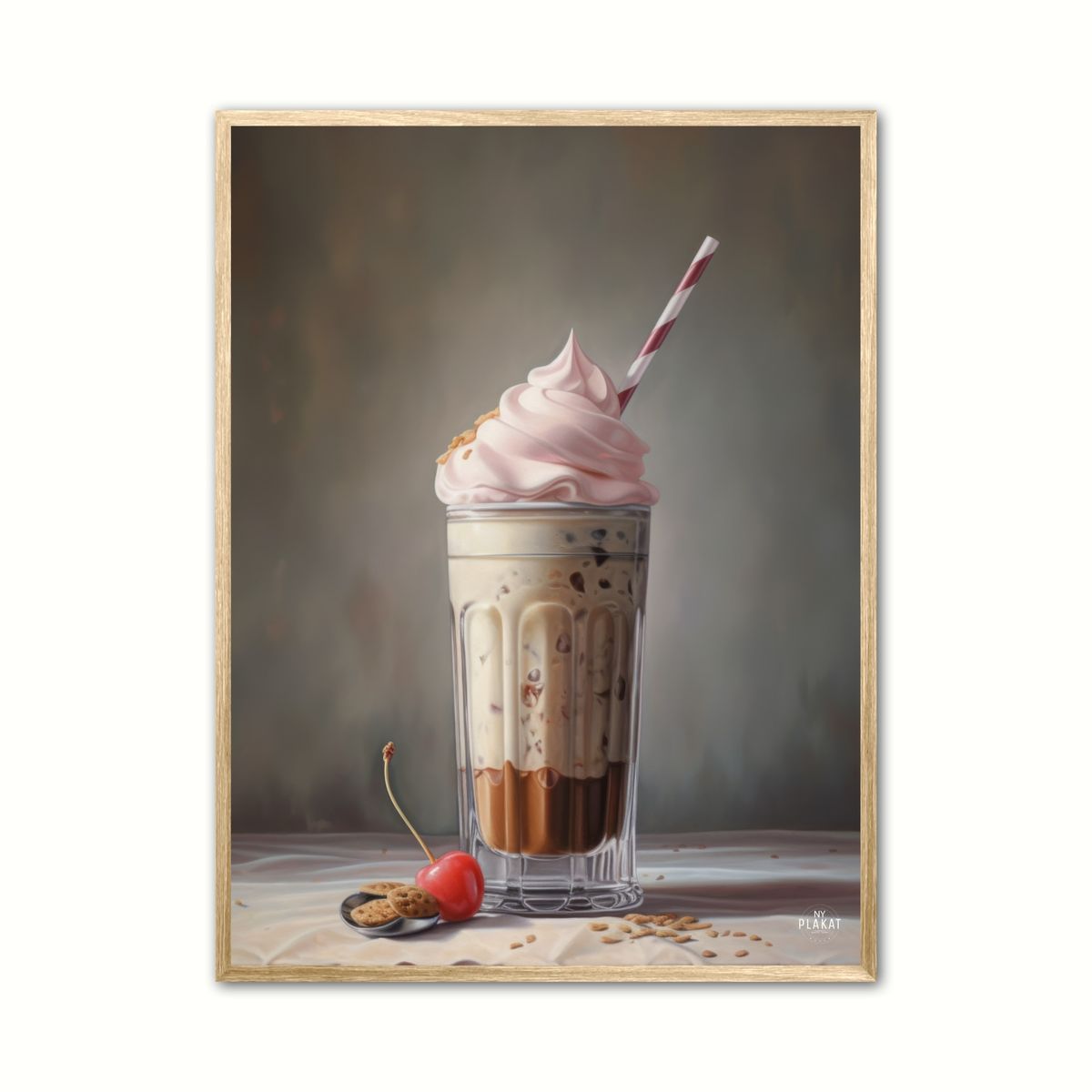 Plakat med Milkshake No. 2 - Plakat 30 x 40 cm