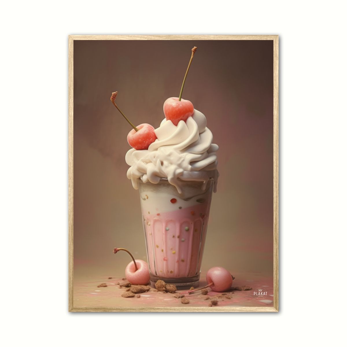 Plakat med Milkshake No. 1 - Plakat 50 x 70 cm (B2)