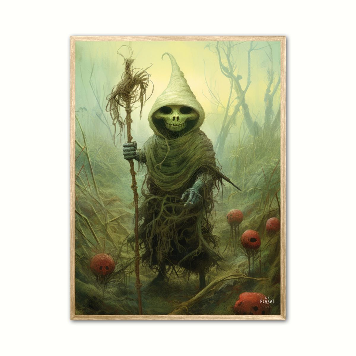 The Spooky Green Trickster - Fantasi plakat 21 x 29,7 cm (A4)