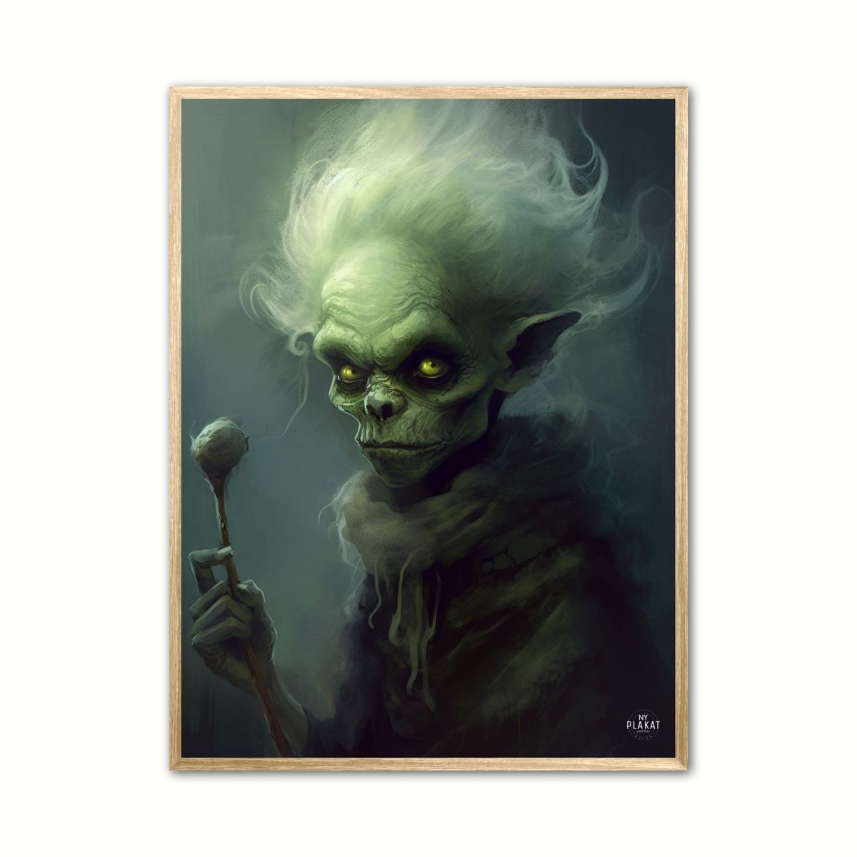 The Haunting Gnomish Sorcerer - Fantasi plakat 30 x 40 cm