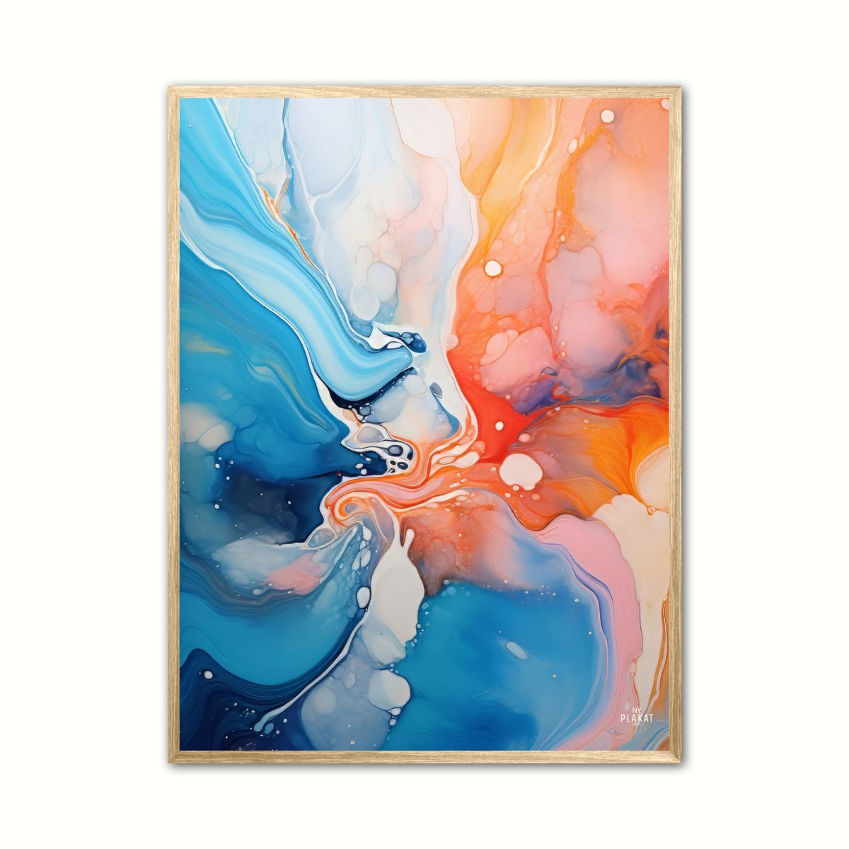 Plakat med Celestial Chromatics - Abstrakt 50 x 70 cm (B2)