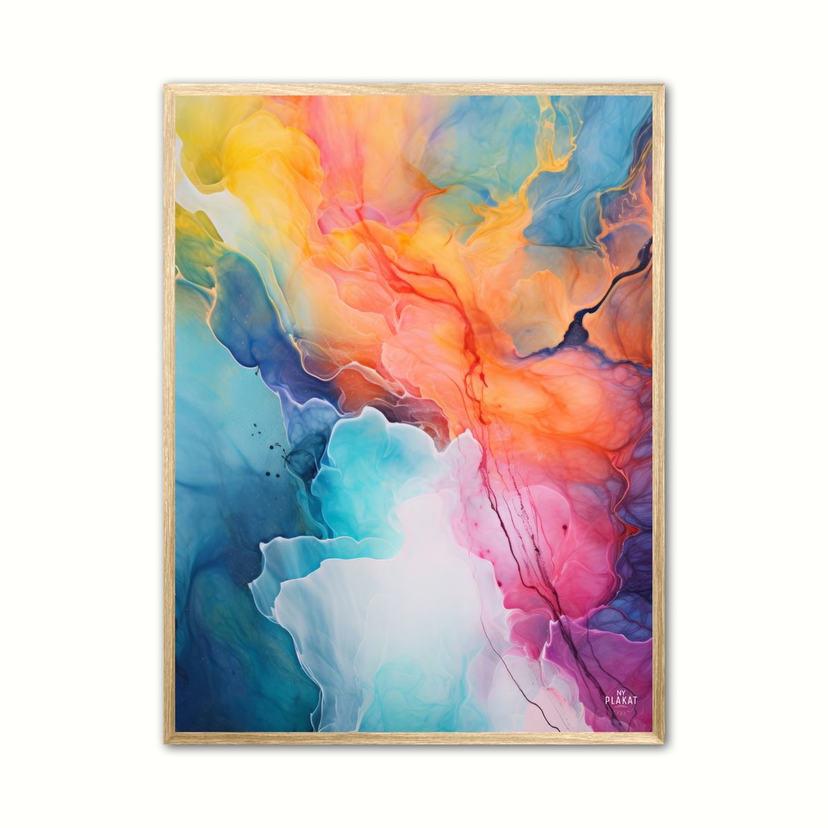 Rhythmic Rainbows plakat - Abstrakt 50 x 70 cm (B2)