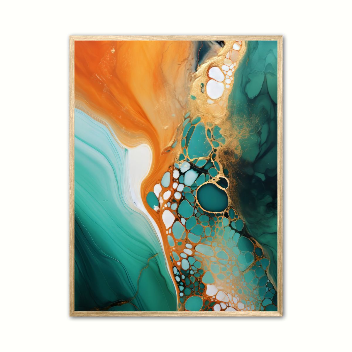 Marble Enchantment plakat - Abstrakt 30 x 40 cm