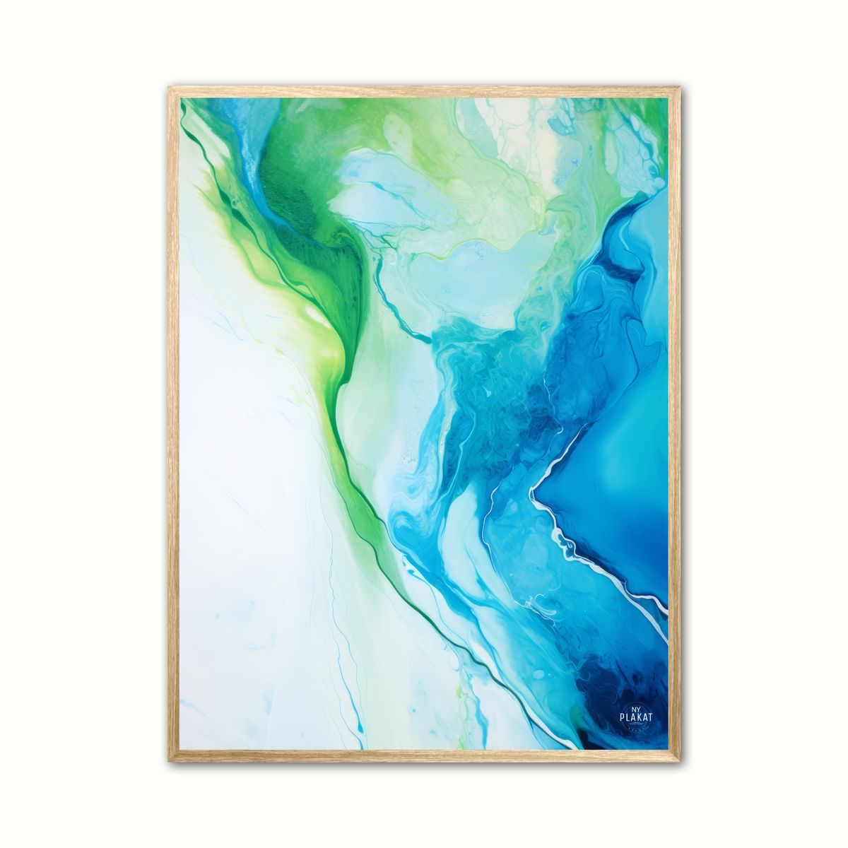 Plakat med Dreamy Depths - Abstrakt 30 x 40 cm