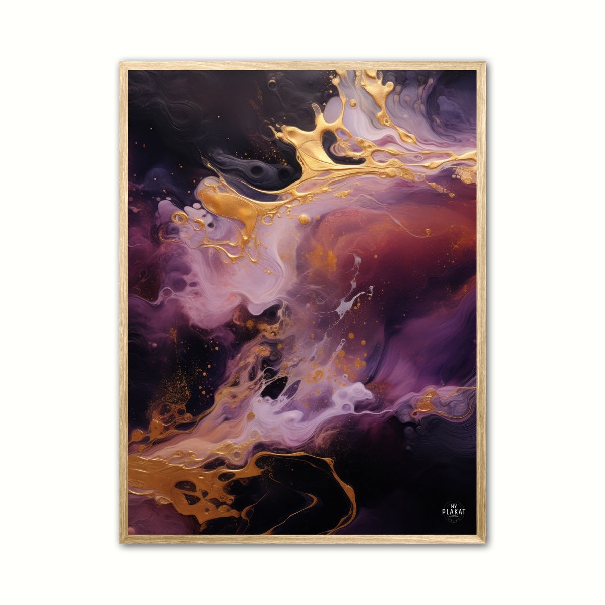 Plakat med Cosmic Serenade - Abstrakt 50 x 70 cm (B2)