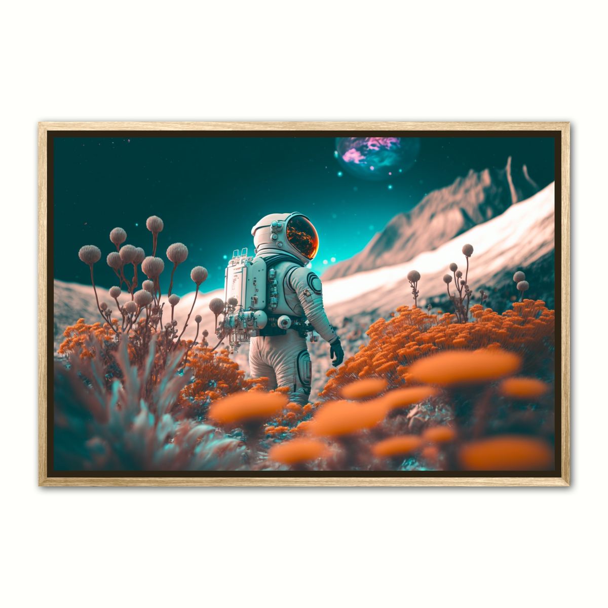 P vej - Interstellar Orange plakat 70 x 100 cm (B1)