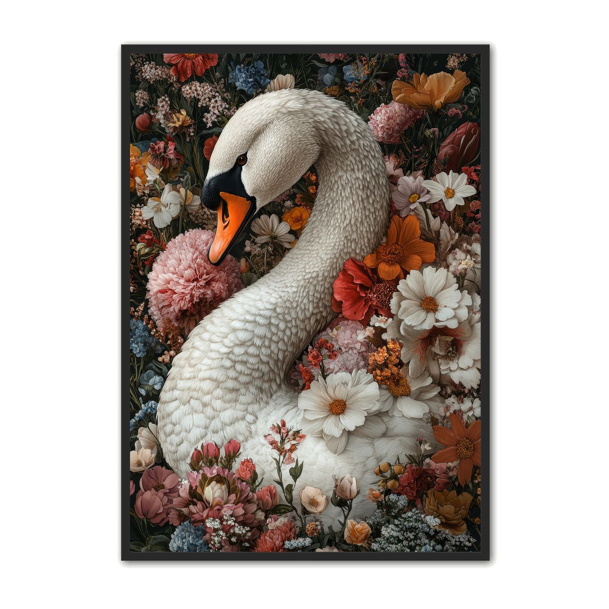 Plakat med Svane Plakat 21 - Flora 30 x 40 cm