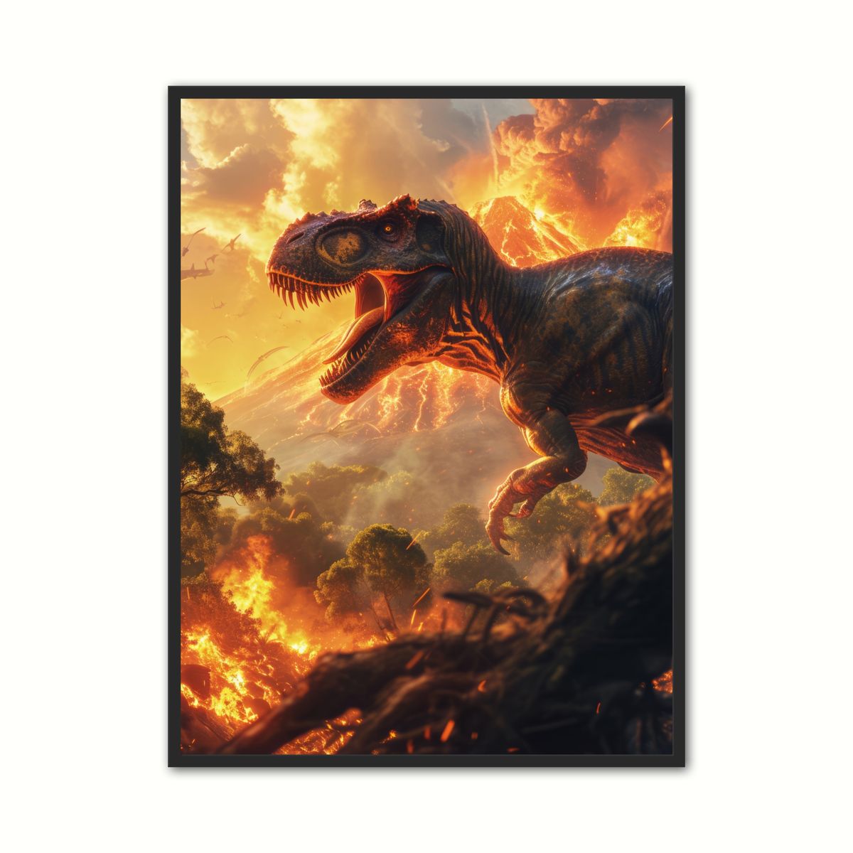 Plakat med Dinosaur Plakat 3 - T-Rex 50 x 70 cm (B2)