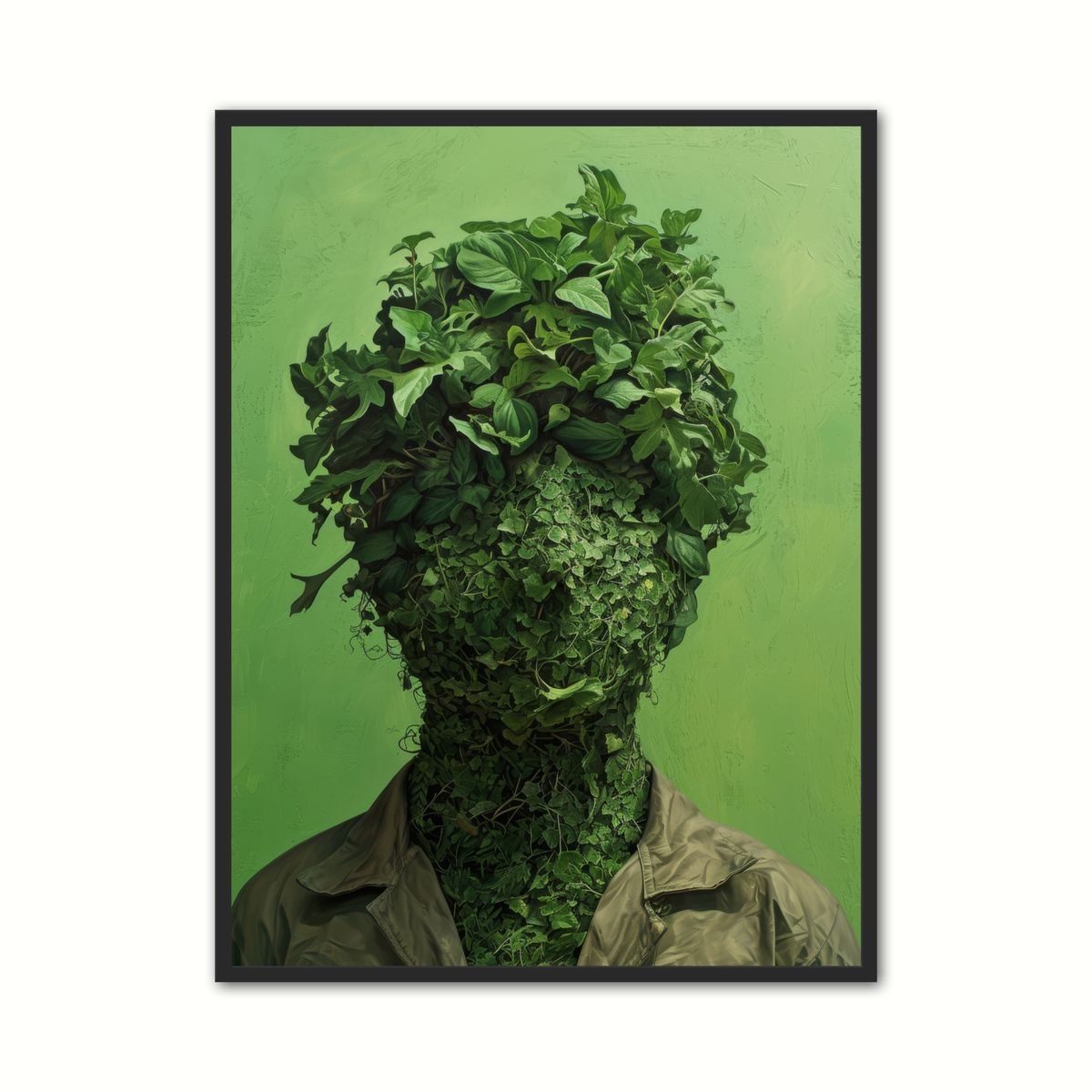 Plakat med Green Person - Plakat 30 x 40 cm